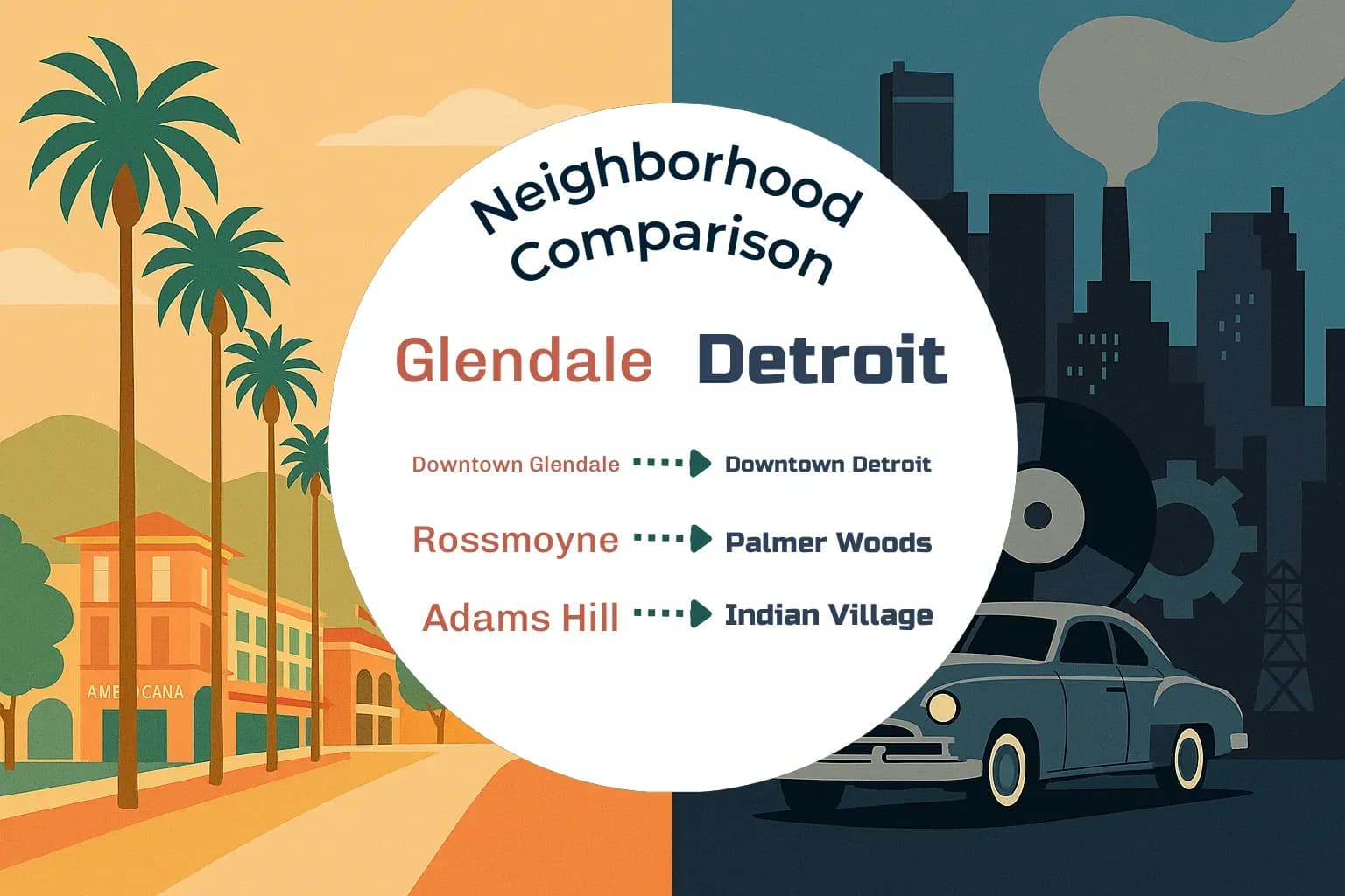 Glendale vs Detroit Neighborhood Comparison