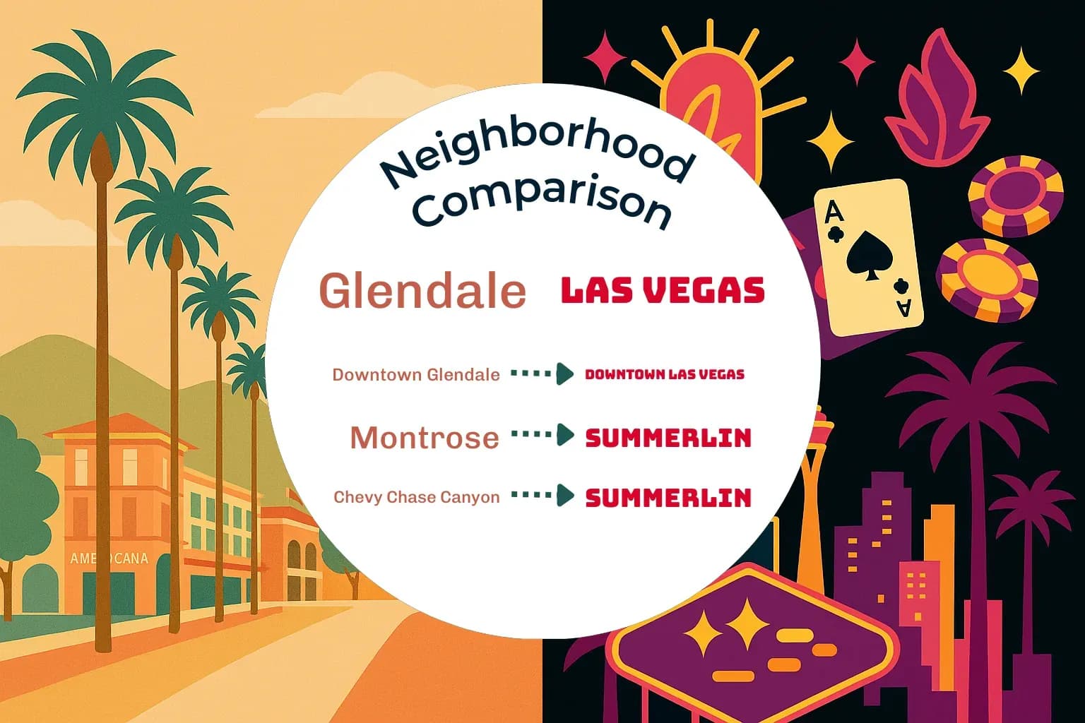 Glendale vs Las Vegas Neighborhood Comparison