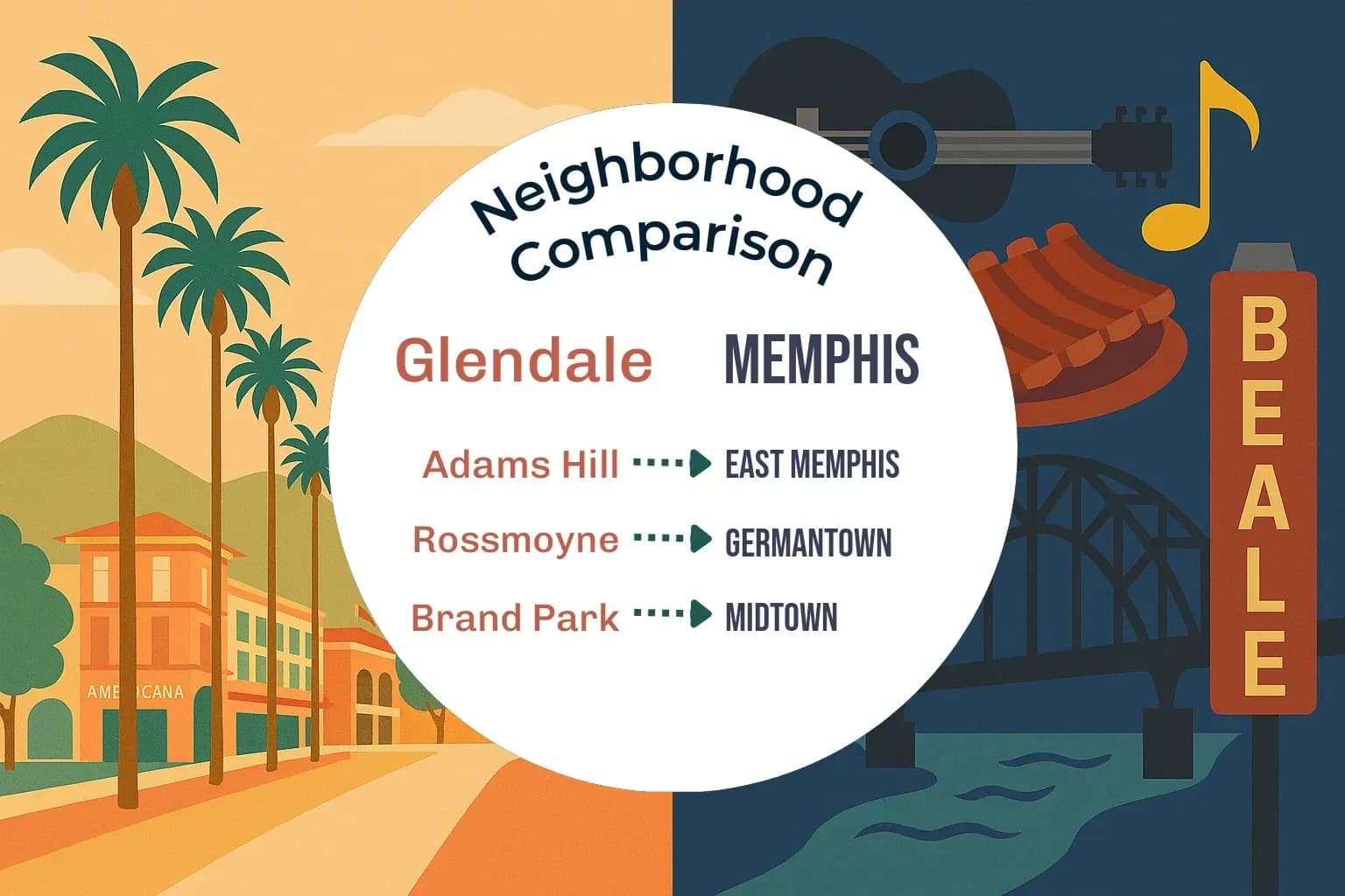 Glendale vs Memphis Neighborhood Comparison
