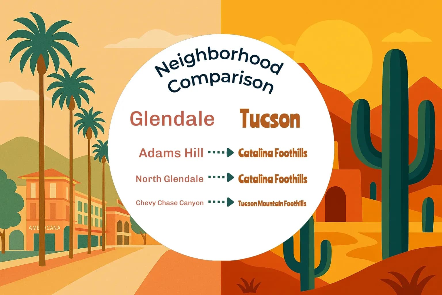 Glendale vs Tucson Neighborhood Comparison
