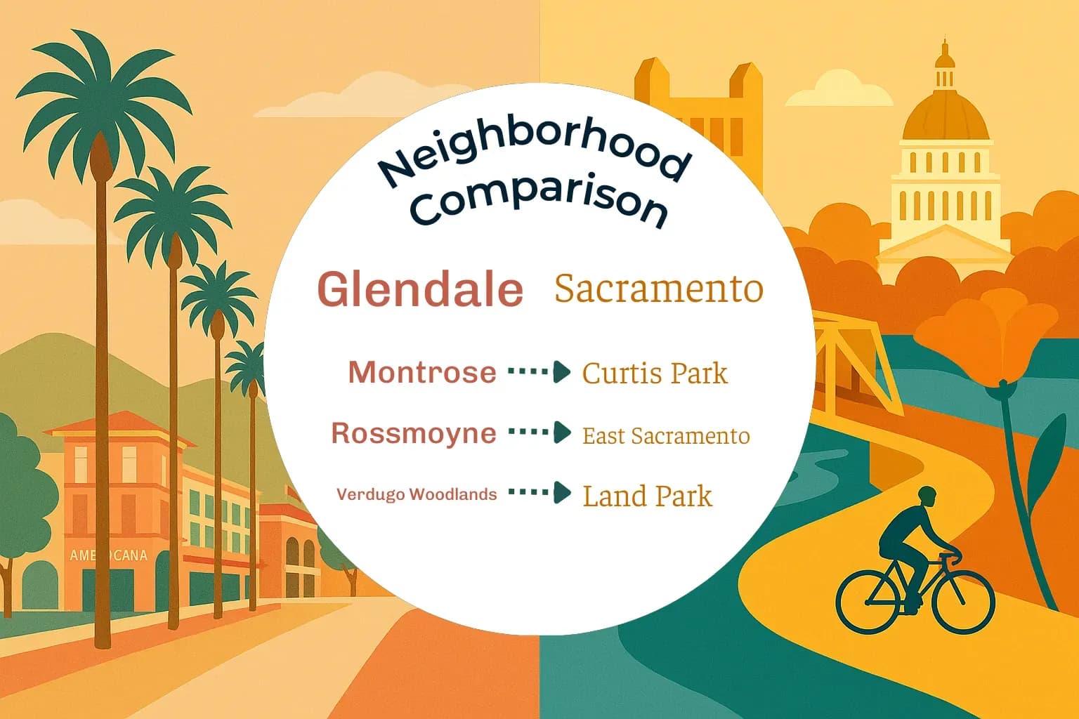 Glendale vs Sacramento Neighborhood Comparison