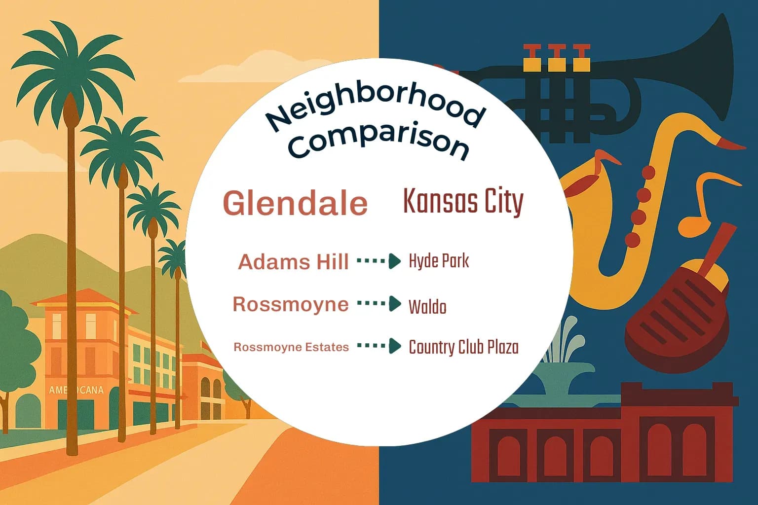 Glendale vs Kansas City Neighborhood Comparison