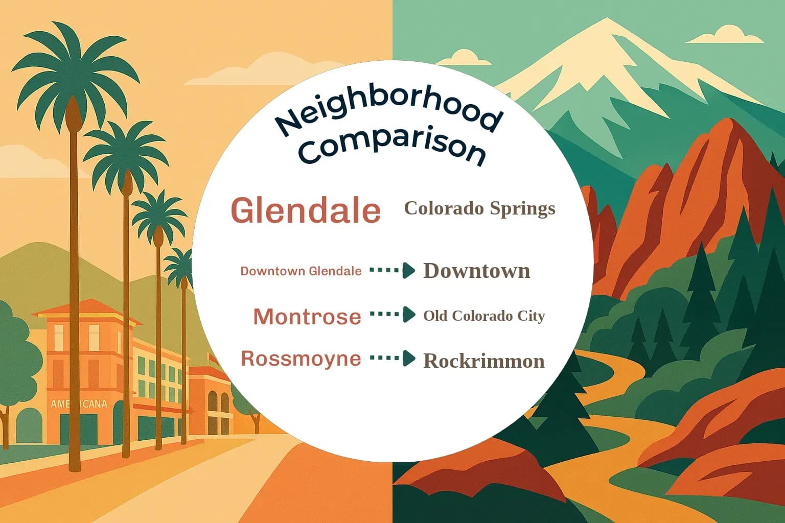 Glendale vs Colorado Springs Neighborhood Comparison