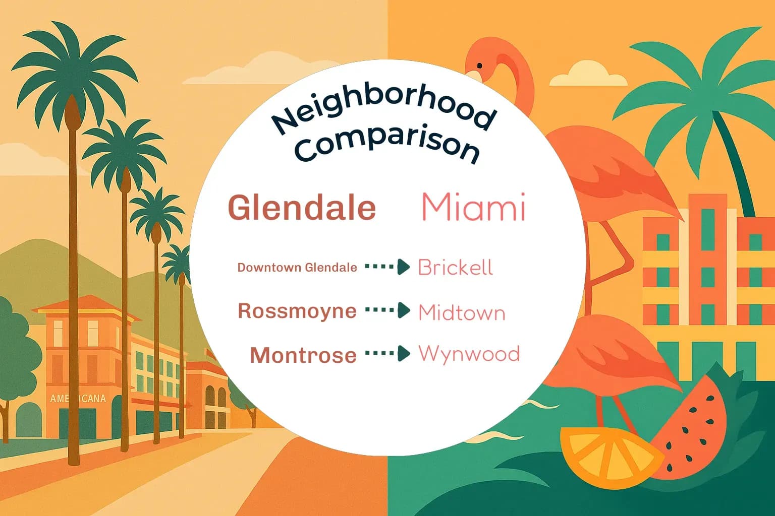Glendale vs Miami Neighborhood Comparison