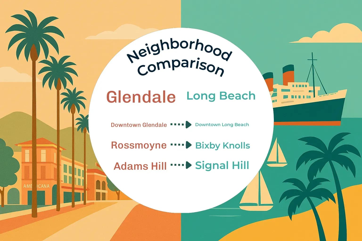 Glendale vs Long Beach Neighborhood Comparison