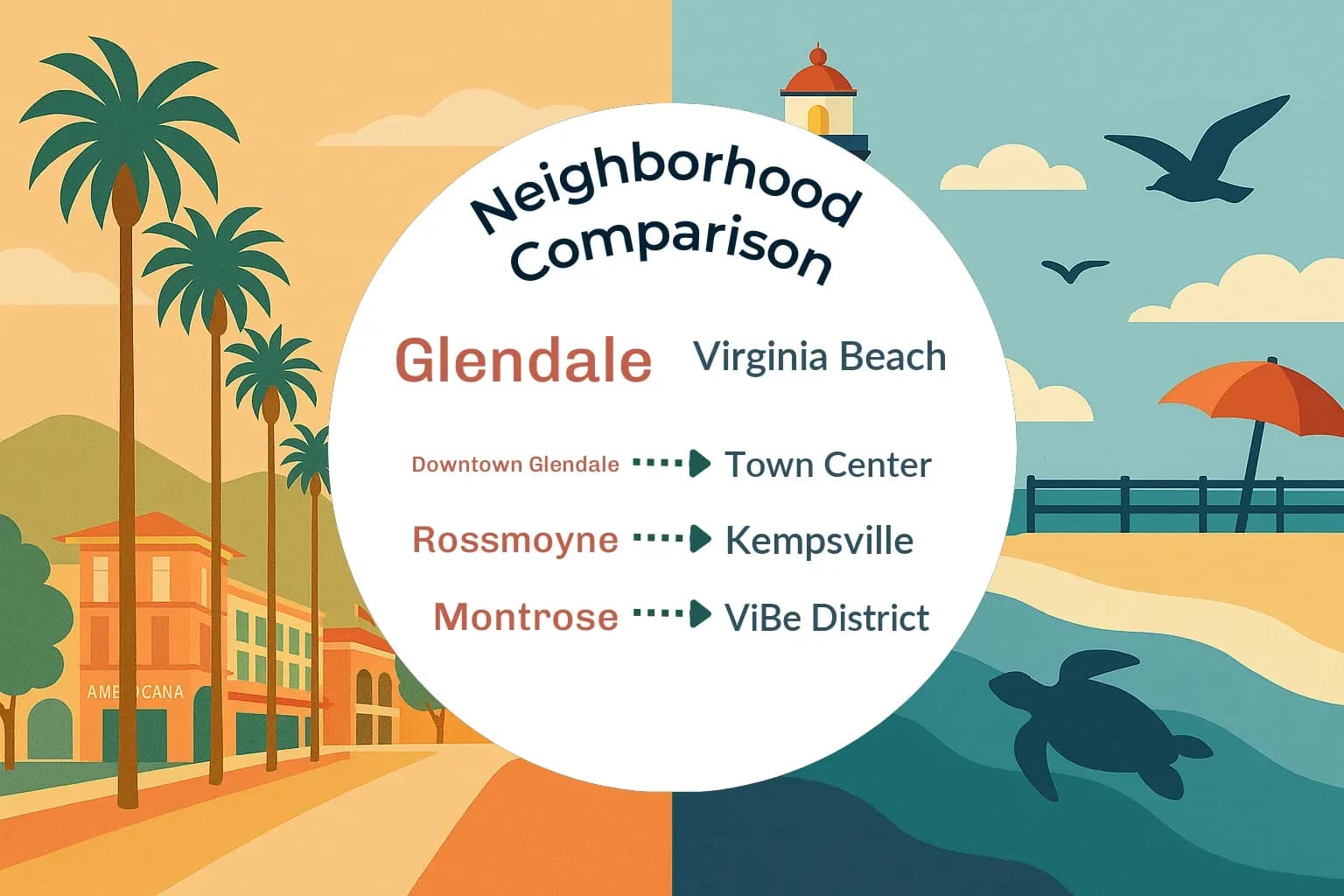 Glendale vs Virginia Beach Neighborhood Comparison