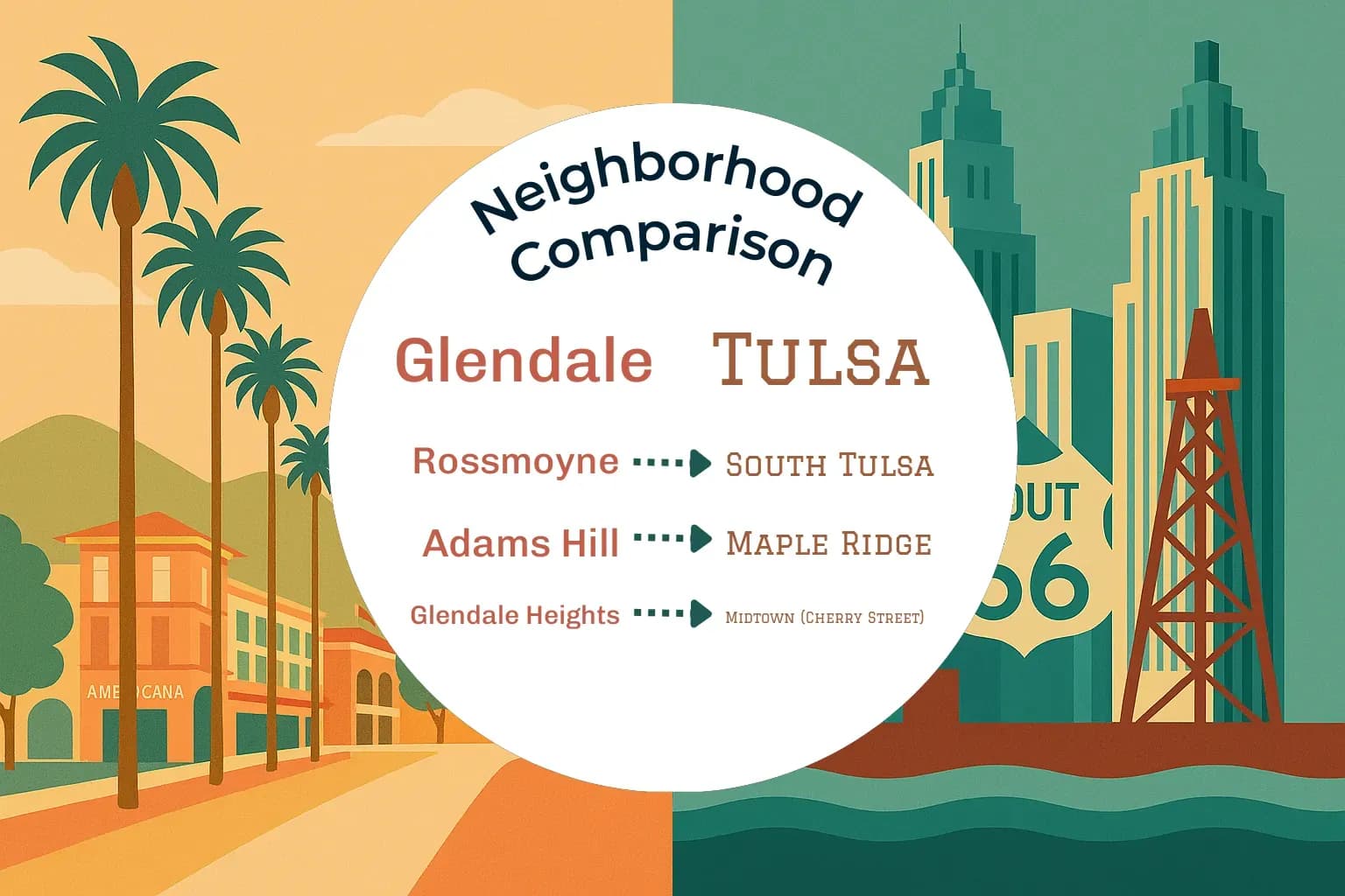 Glendale vs Tulsa Neighborhood Comparison