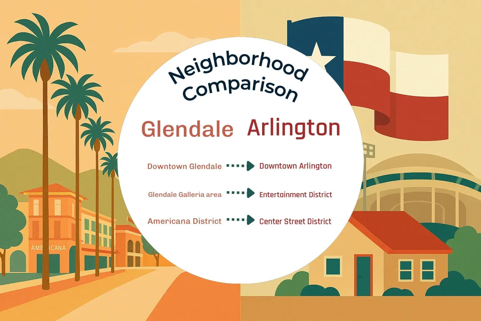 Glendale vs Arlington Neighborhood Comparison
