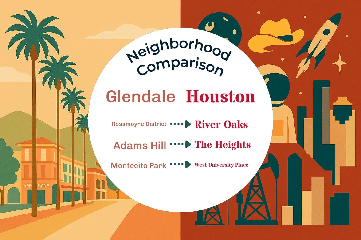 Glendale vs Houston Neighborhood Comparison