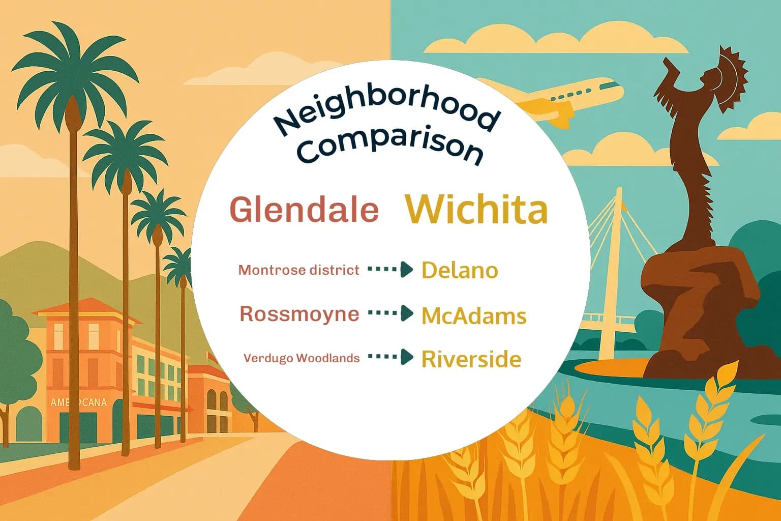 Glendale vs Wichita Neighborhood Comparison