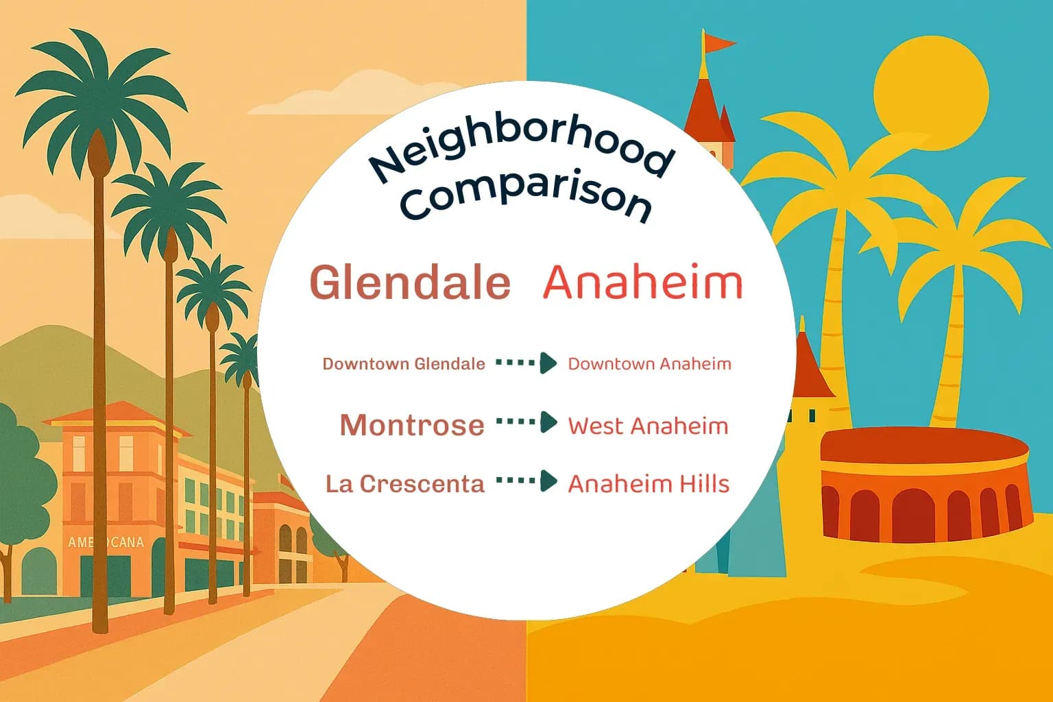 Glendale vs Anaheim Neighborhood Comparison