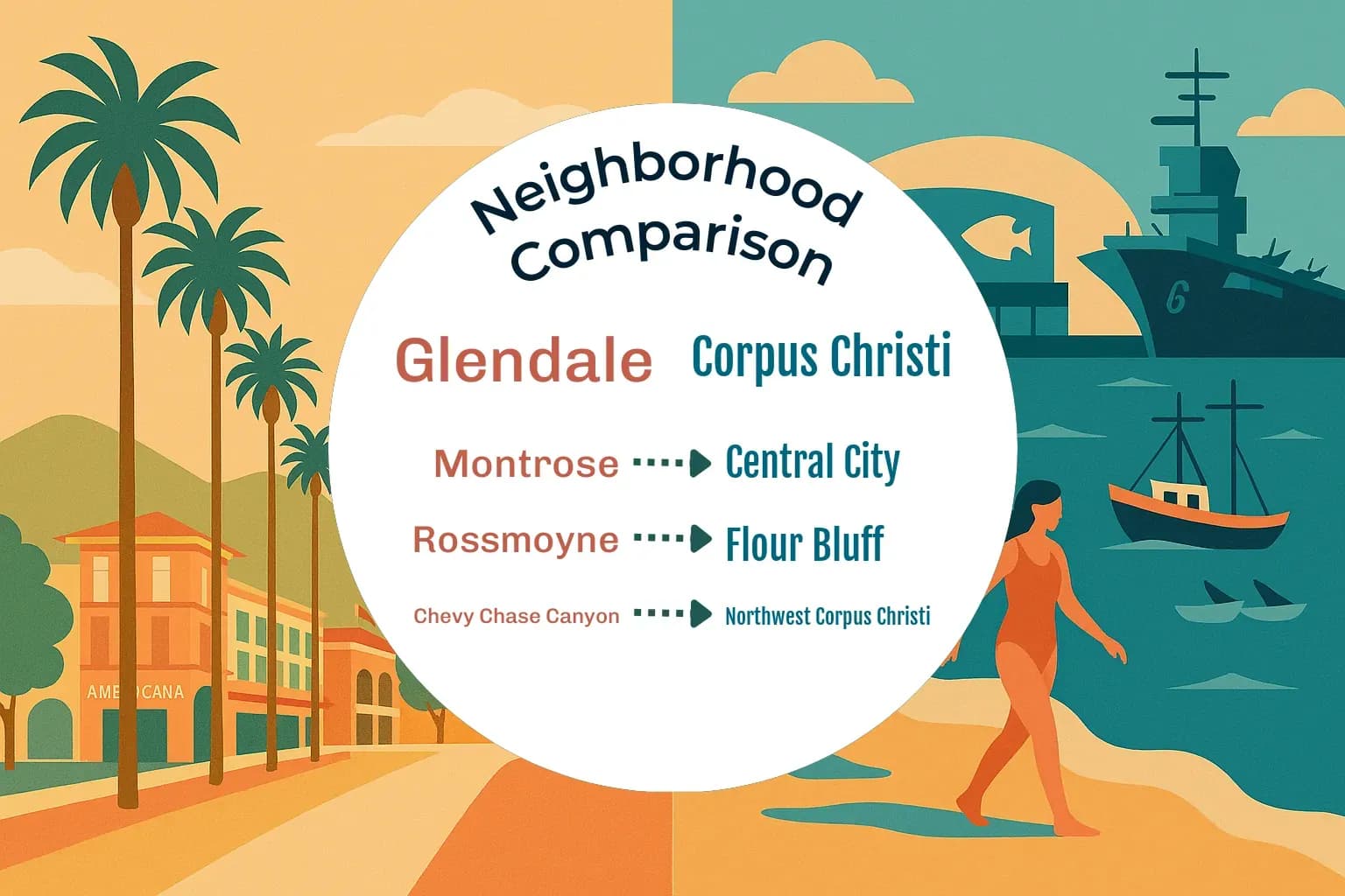 Glendale vs Corpus Christi Neighborhood Comparison