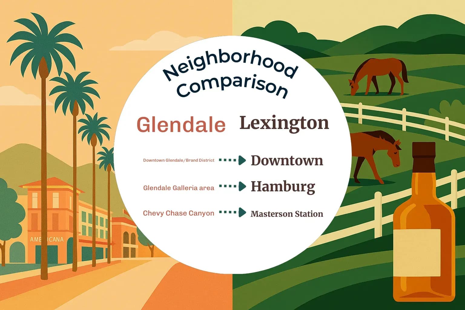 Glendale vs Lexington Neighborhood Comparison