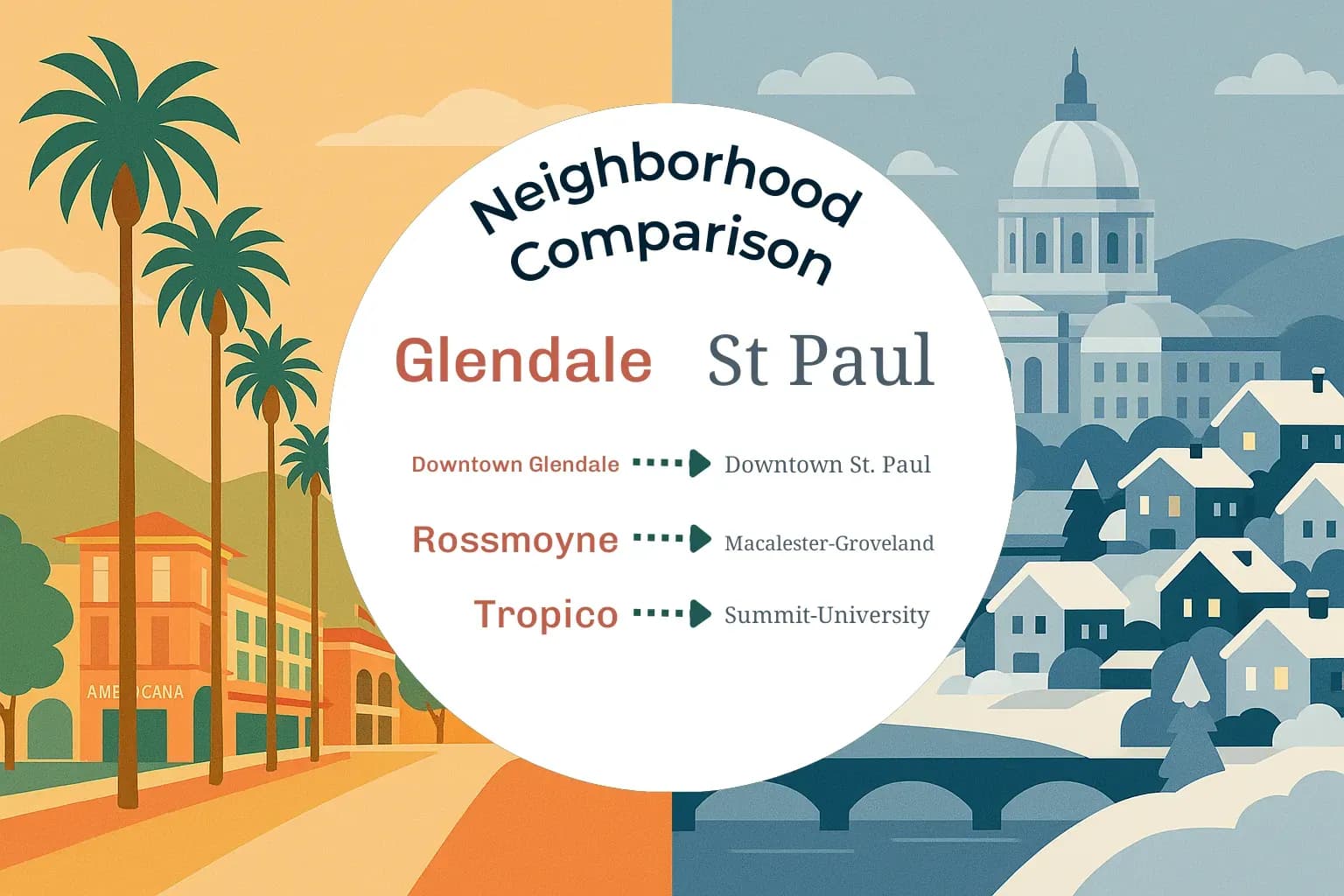 Glendale vs St. Paul Neighborhood Comparison