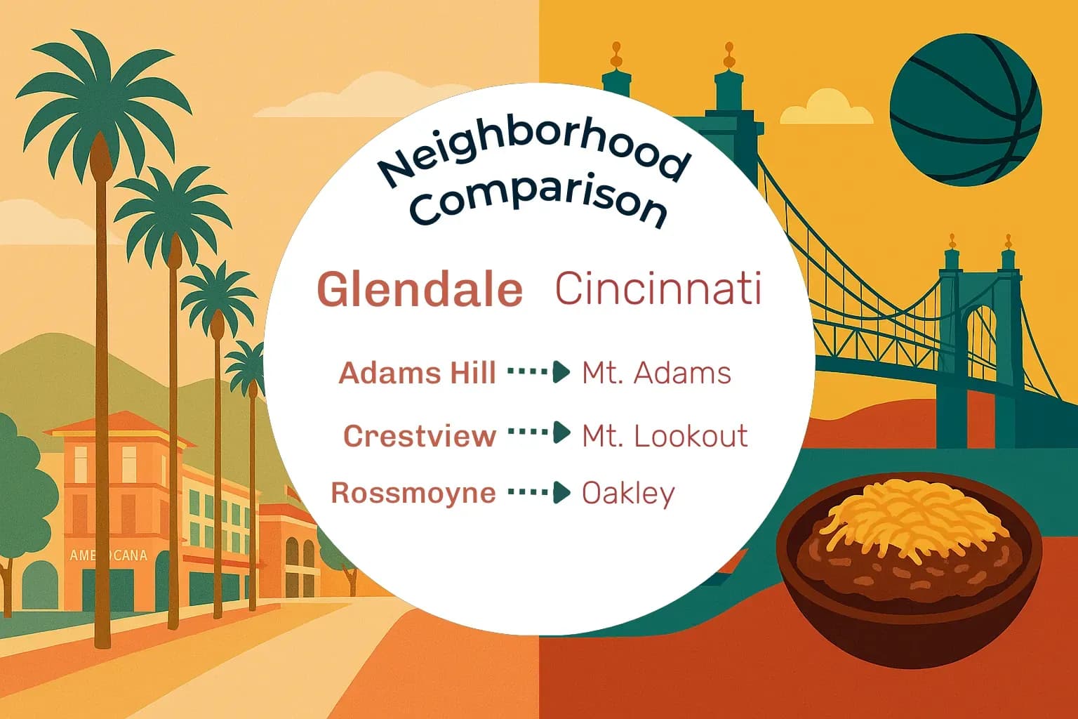 Glendale vs Cincinnati Neighborhood Comparison