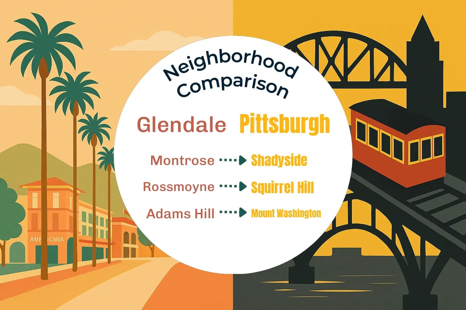 Glendale vs Pittsburgh Neighborhood Comparison