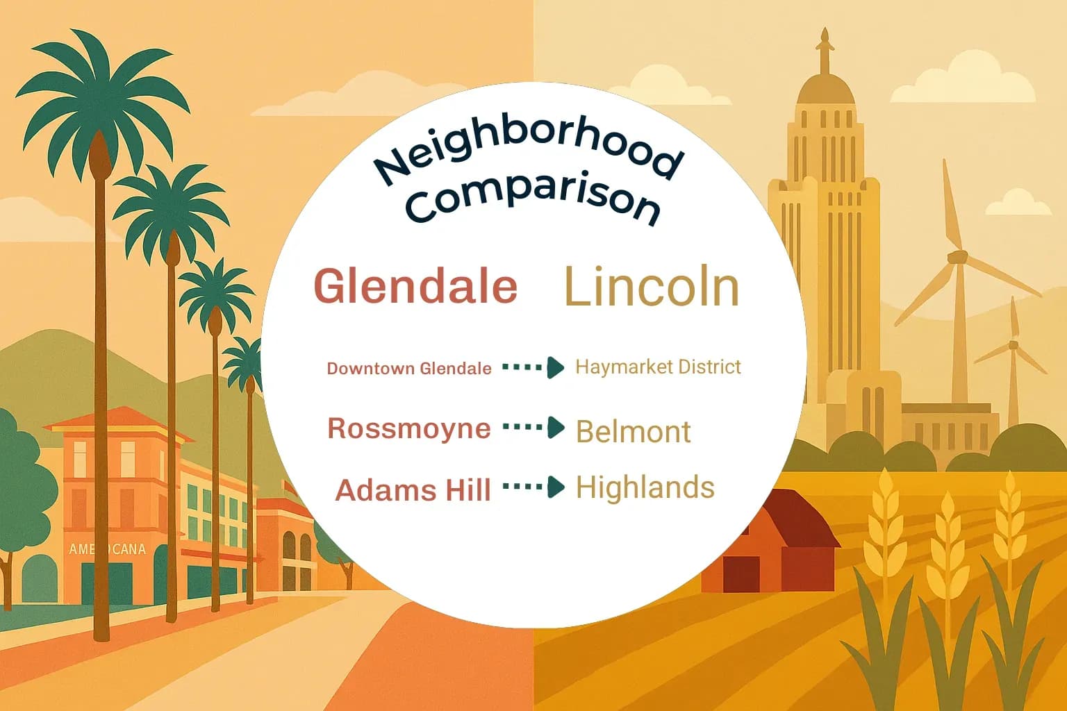 Glendale vs Lincoln Neighborhood Comparison