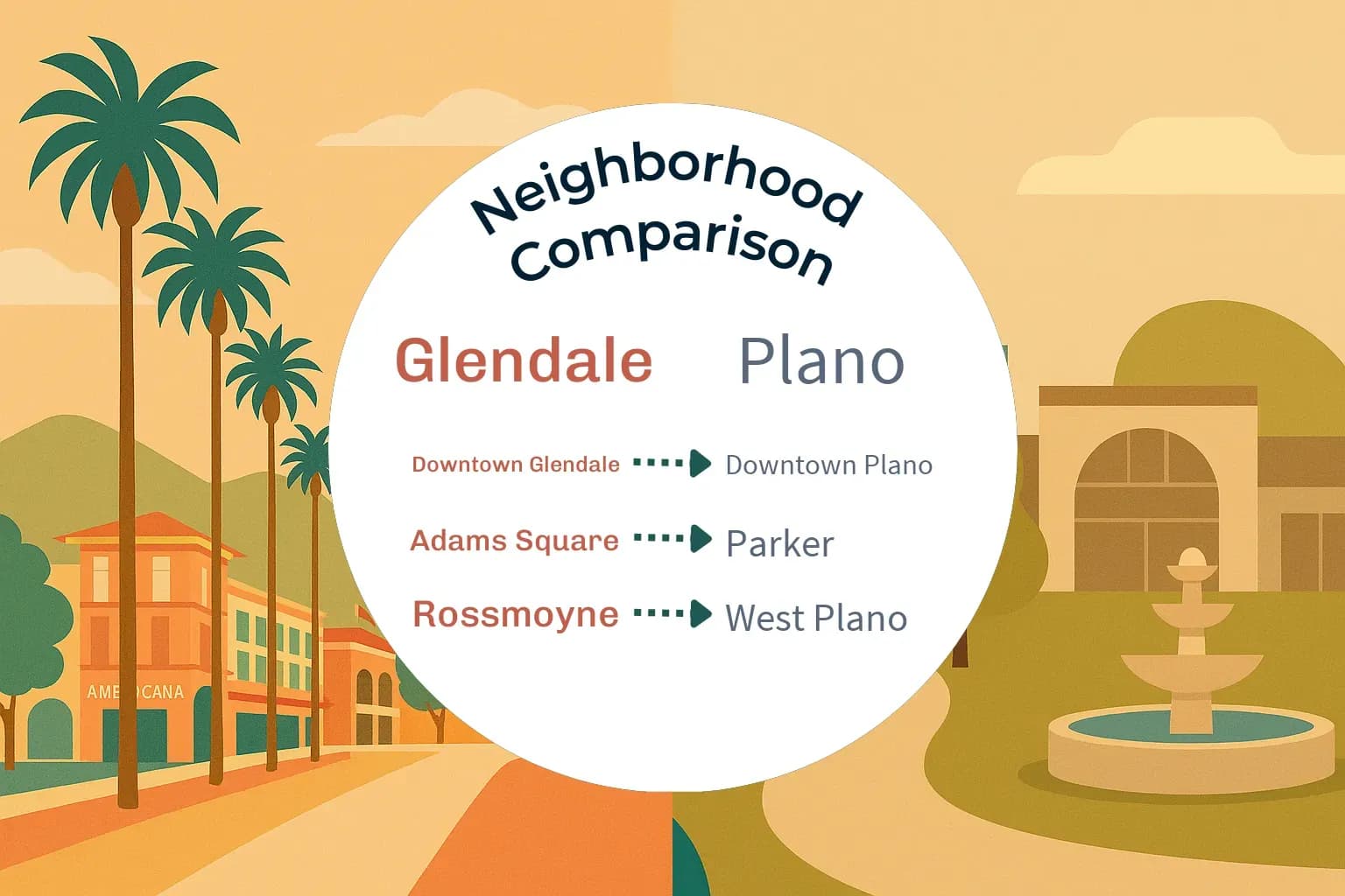 Glendale vs Plano Neighborhood Comparison