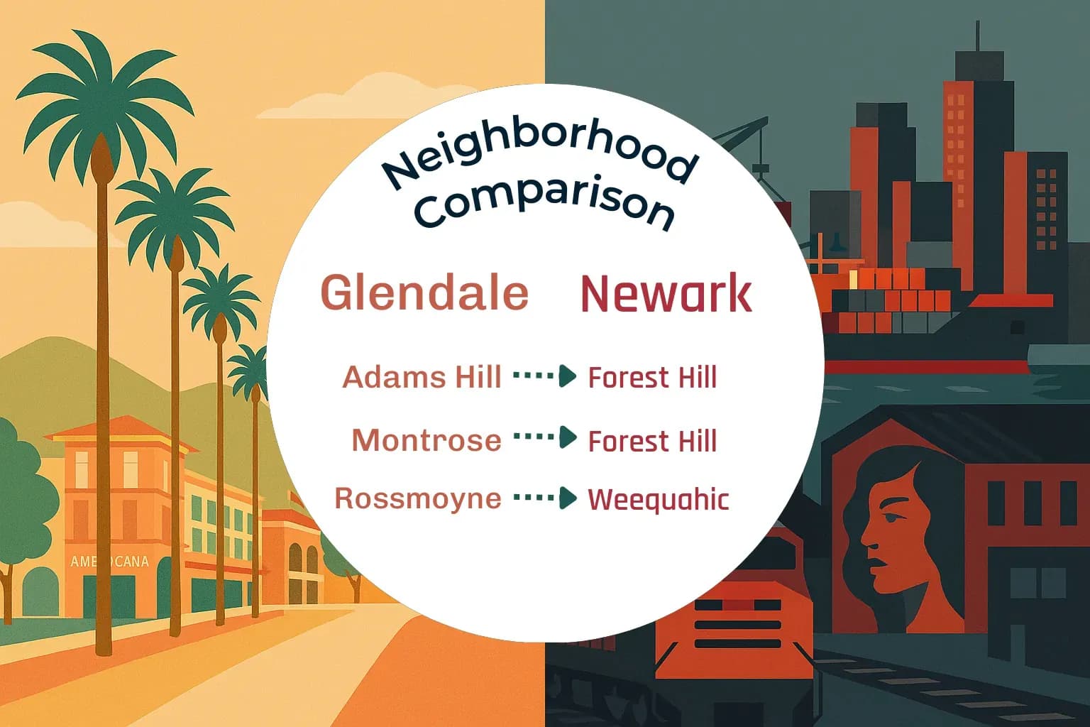 Glendale vs Newark Neighborhood Comparison