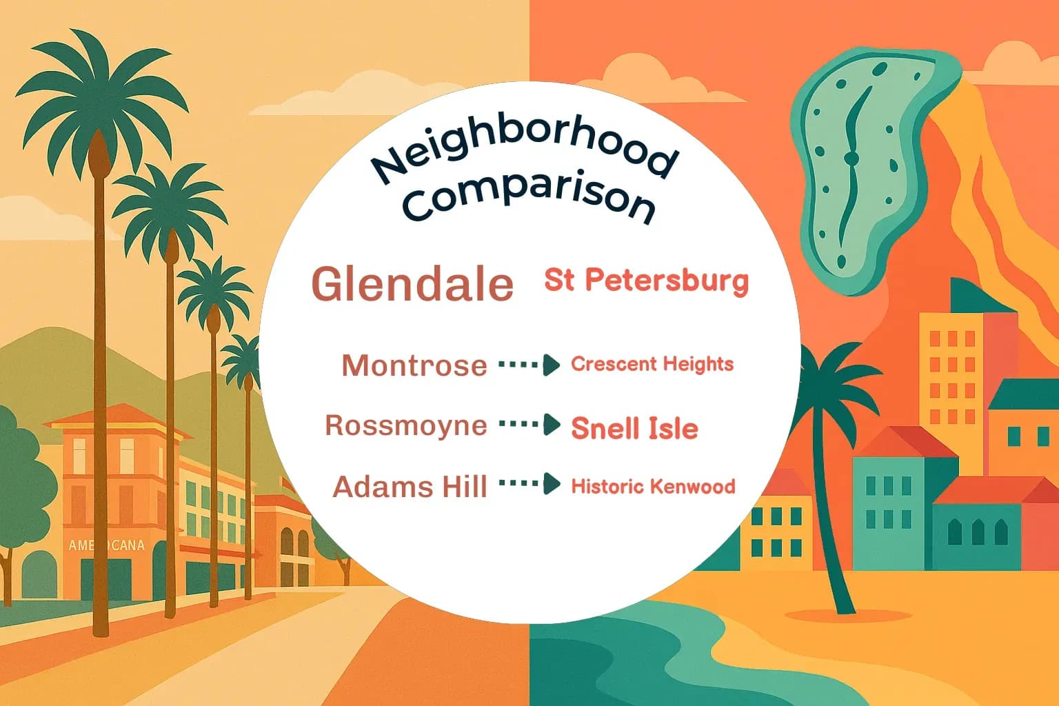 Glendale vs St. Petersburg Neighborhood Comparison