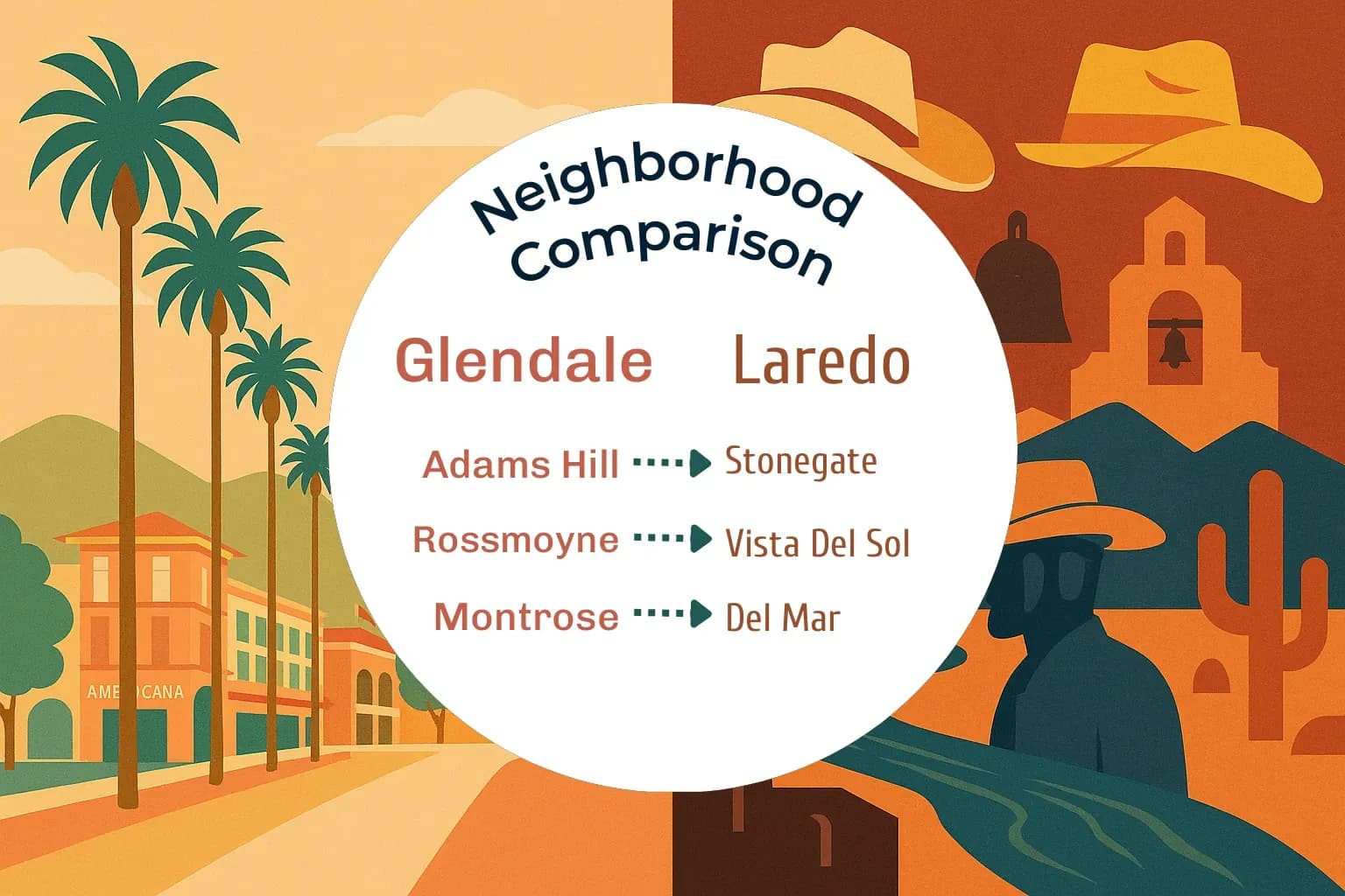 Glendale vs Laredo Neighborhood Comparison