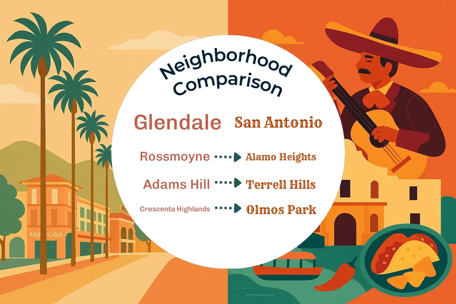 Glendale vs San Antonio Neighborhood Comparison
