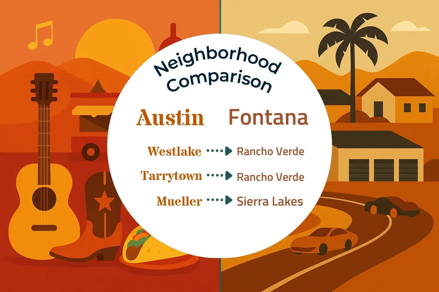 Austin vs Fontana Neighborhood Comparison