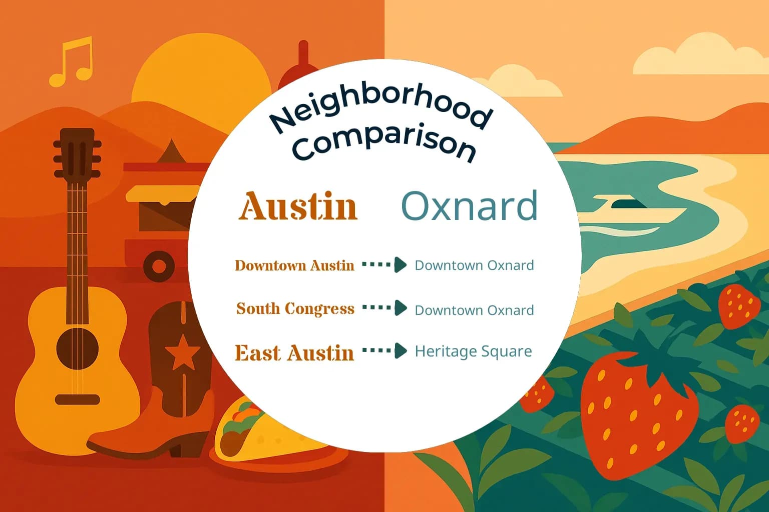 Austin vs Oxnard Neighborhood Comparison