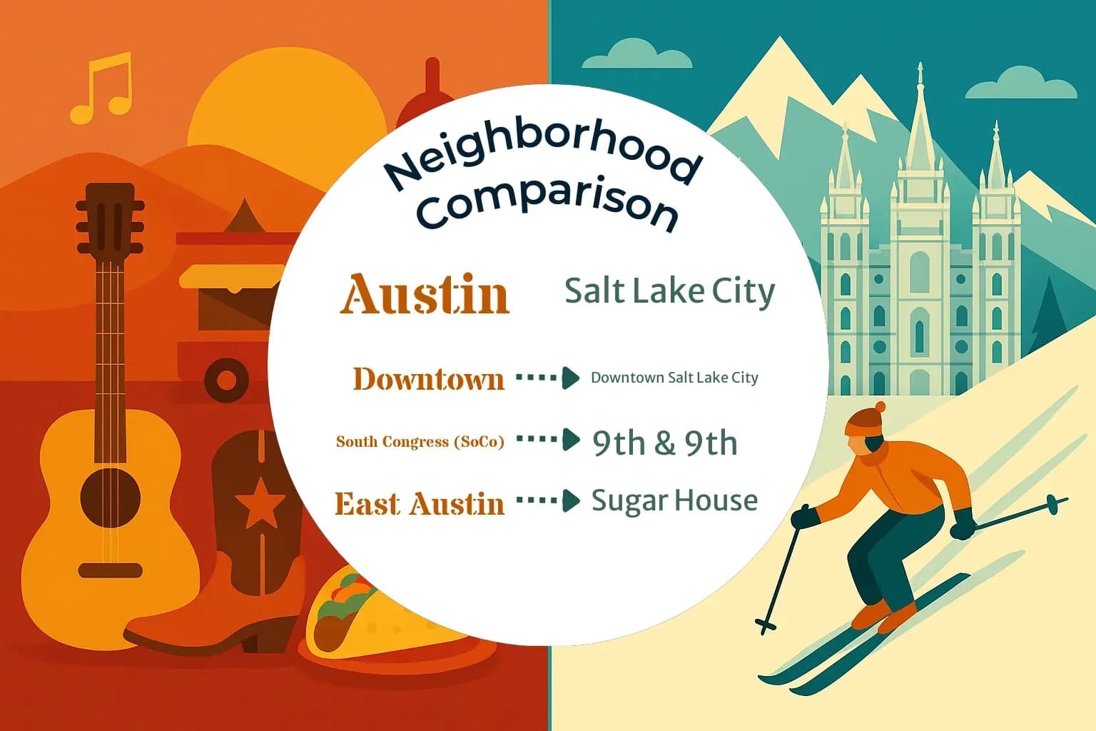 Austin vs Salt Lake City Neighborhood Comparison