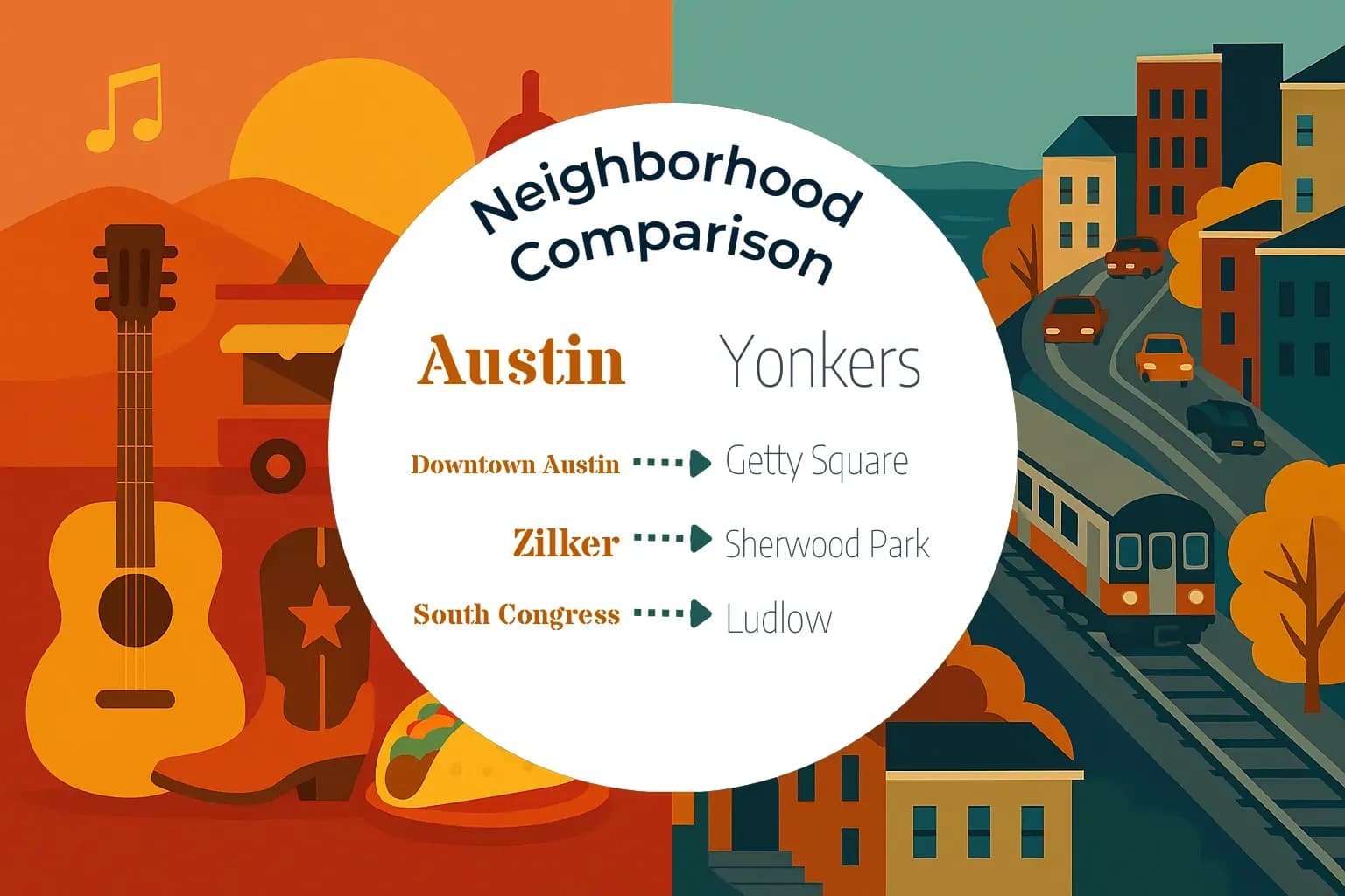 Austin vs Yonkers Neighborhood Comparison