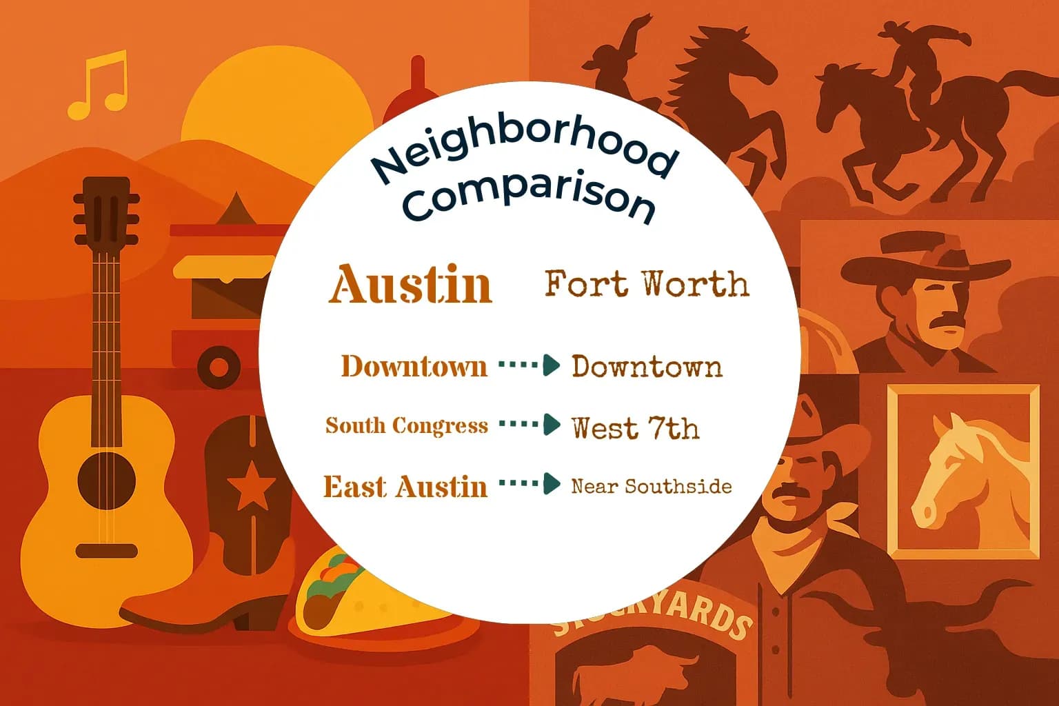 Austin vs Fort Worth Neighborhood Comparison