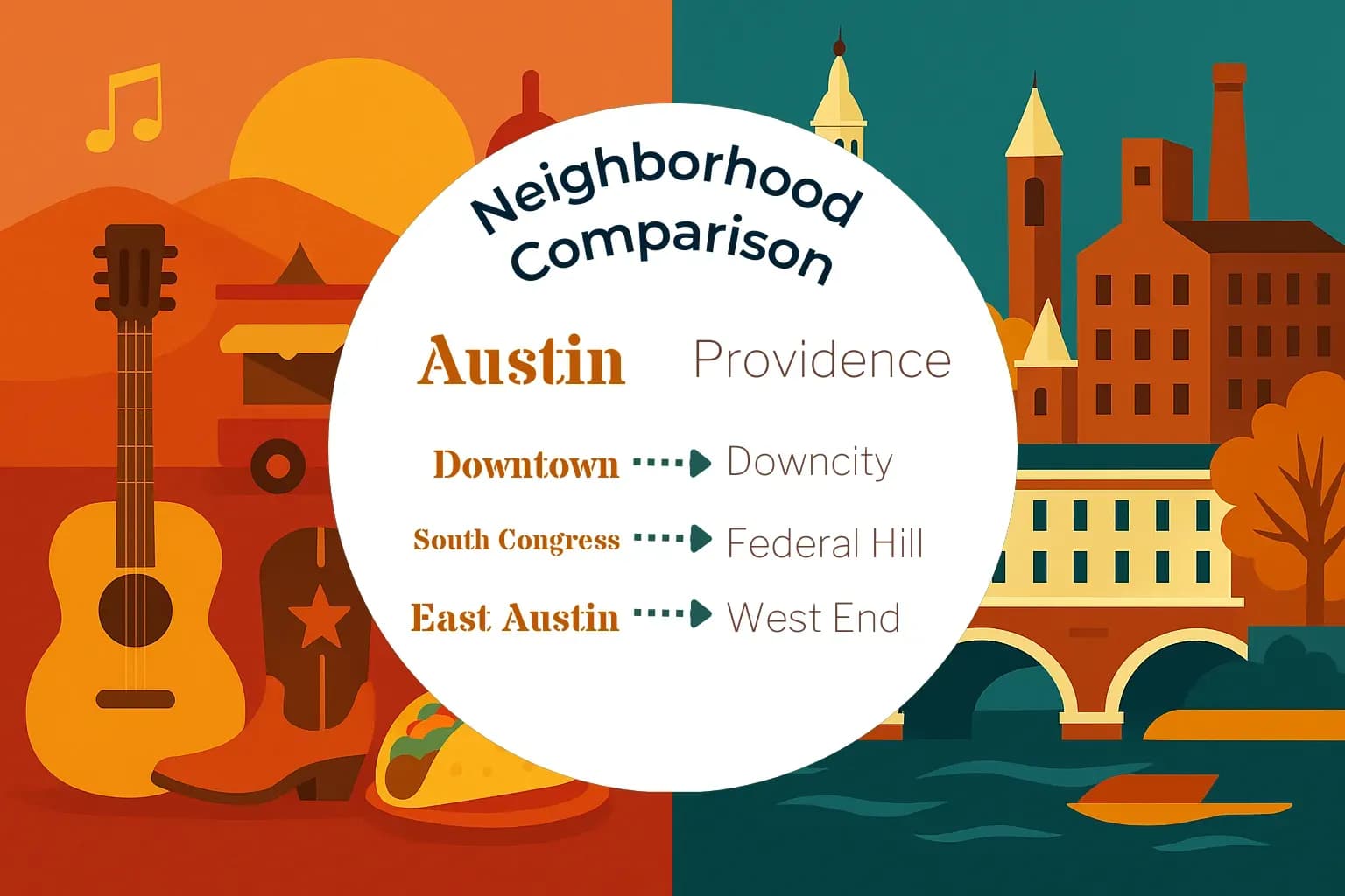 Austin vs Providence Neighborhood Comparison
