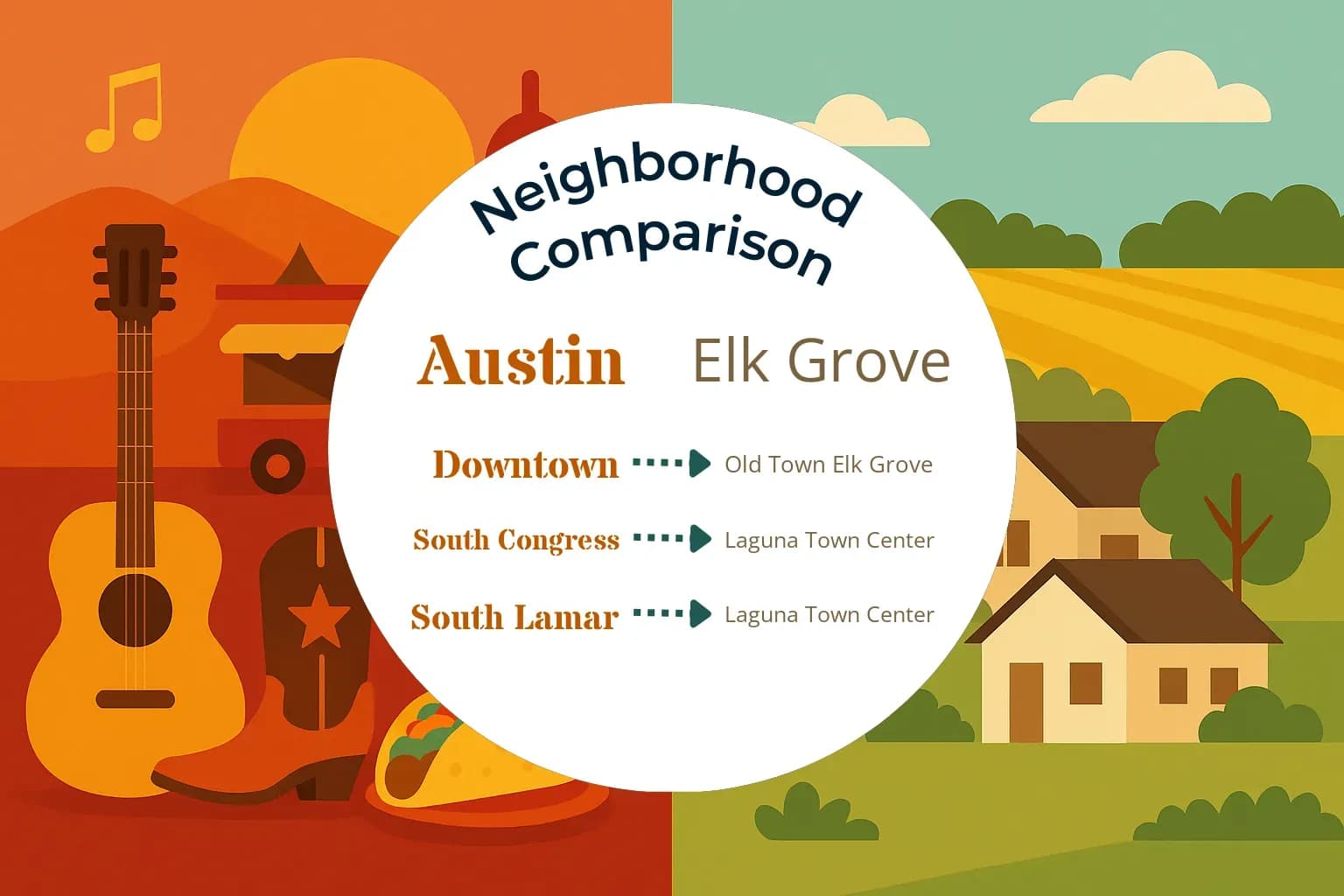Austin vs Elk Grove Neighborhood Comparison