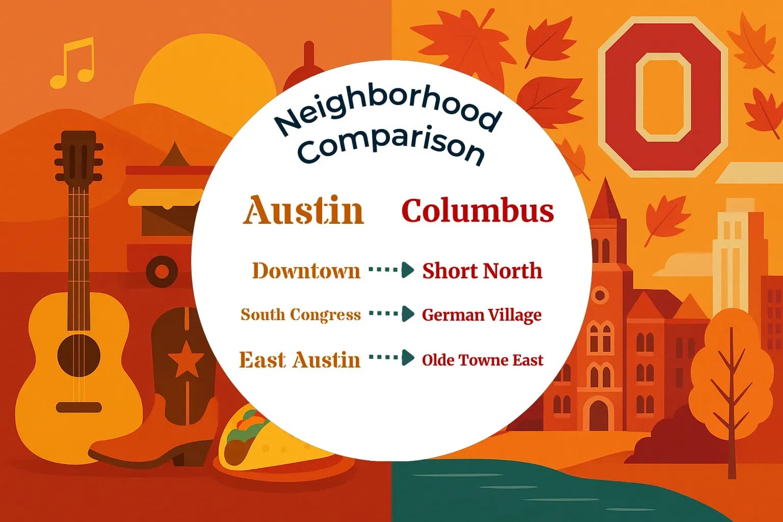 Austin vs Columbus Neighborhood Comparison