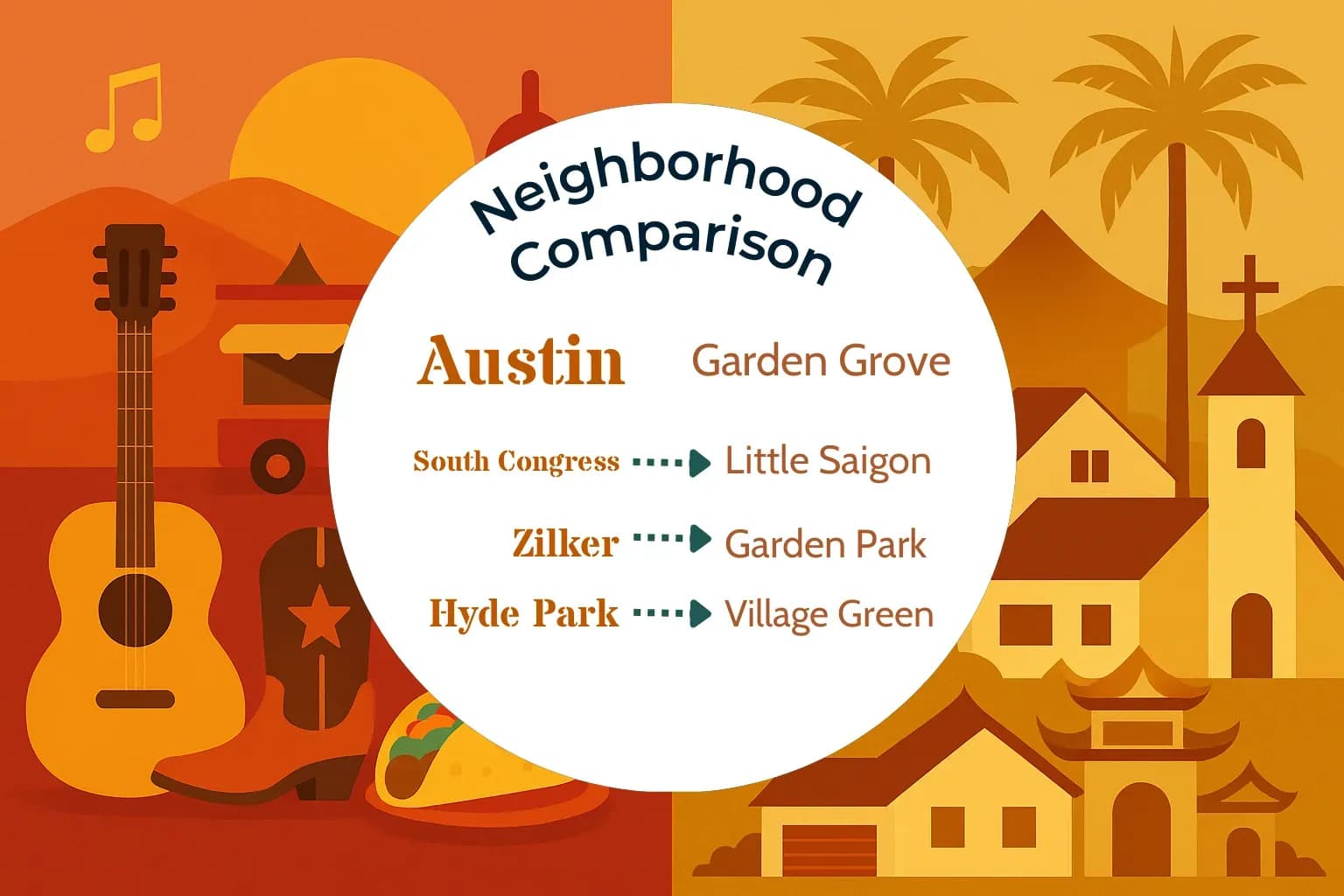 Austin vs Garden Grove Neighborhood Comparison
