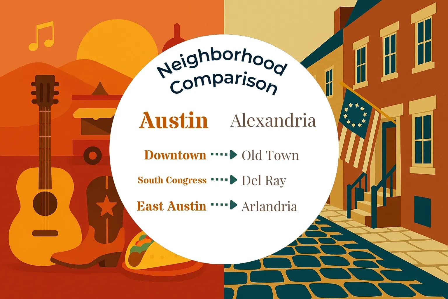 Austin vs Alexandria Neighborhood Comparison