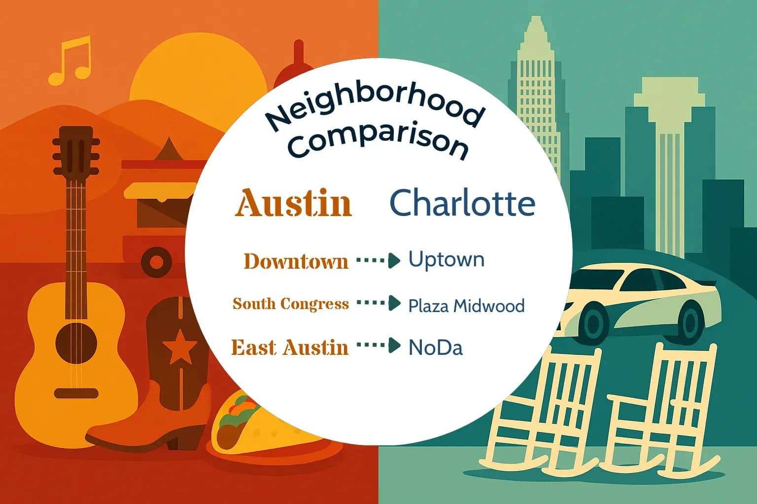 Austin vs Charlotte Neighborhood Comparison