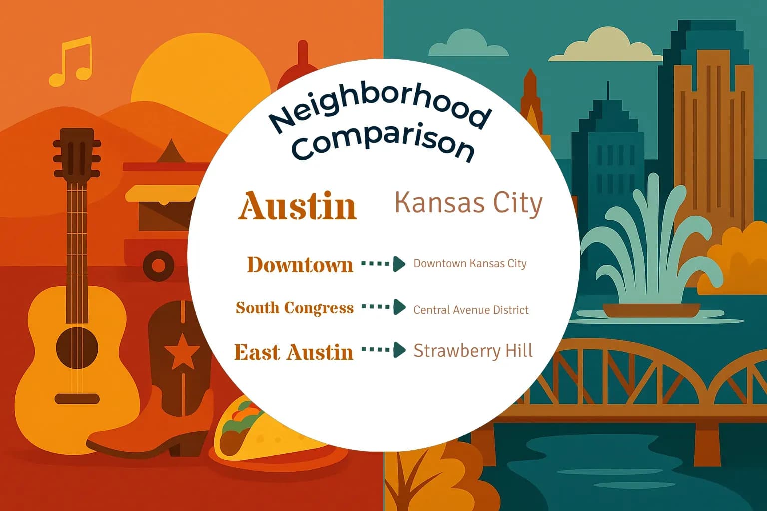Austin vs Kansas City Neighborhood Comparison
