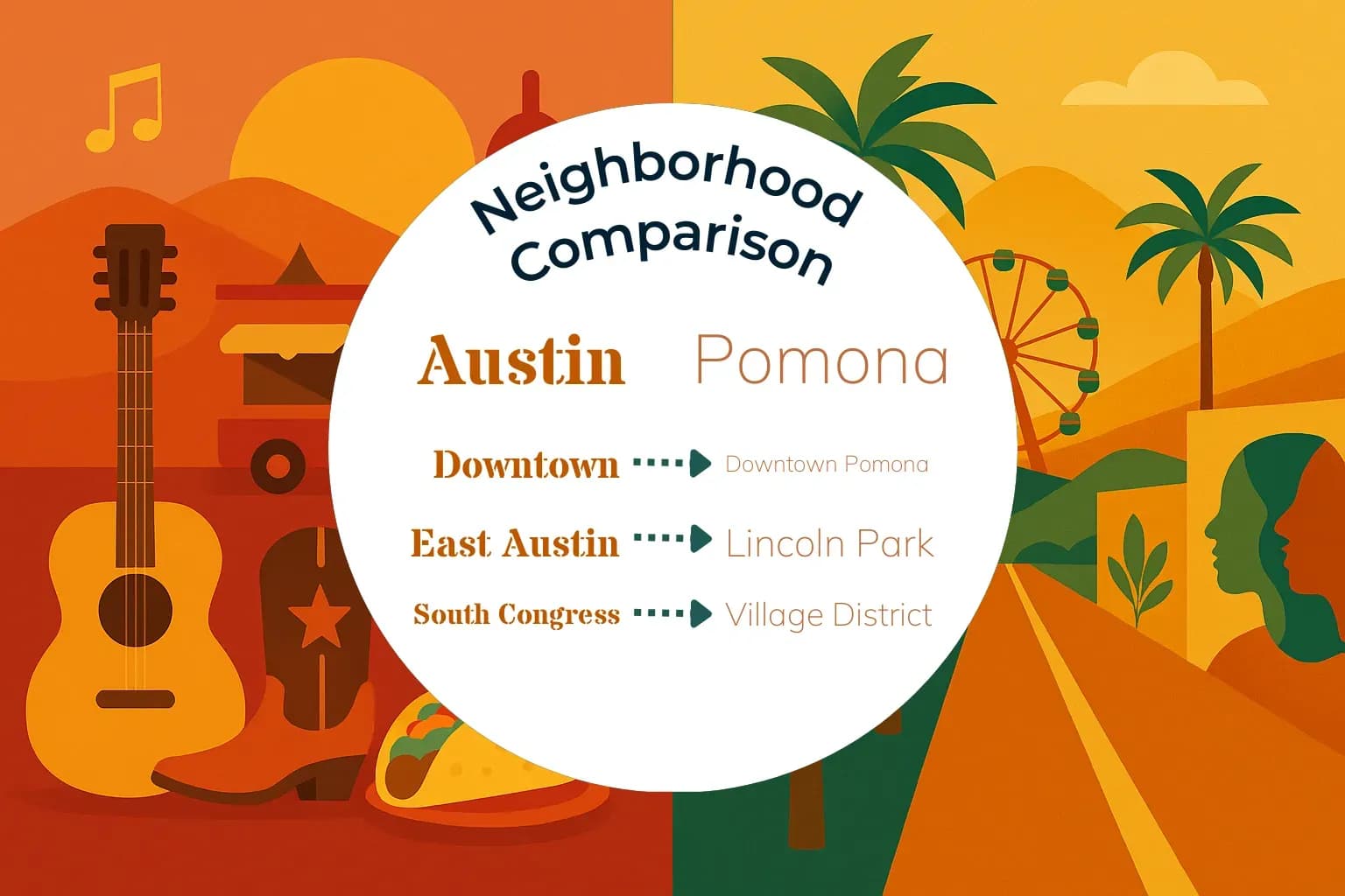 Austin vs Pomona Neighborhood Comparison