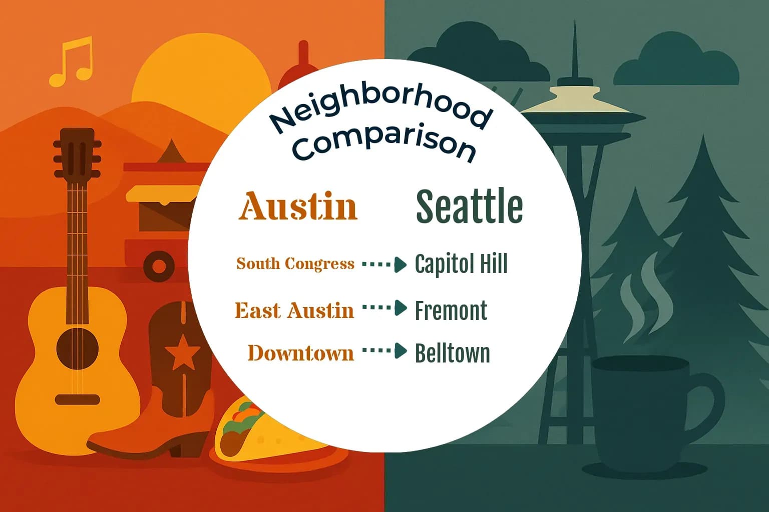 Austin vs Seattle Neighborhood Comparison