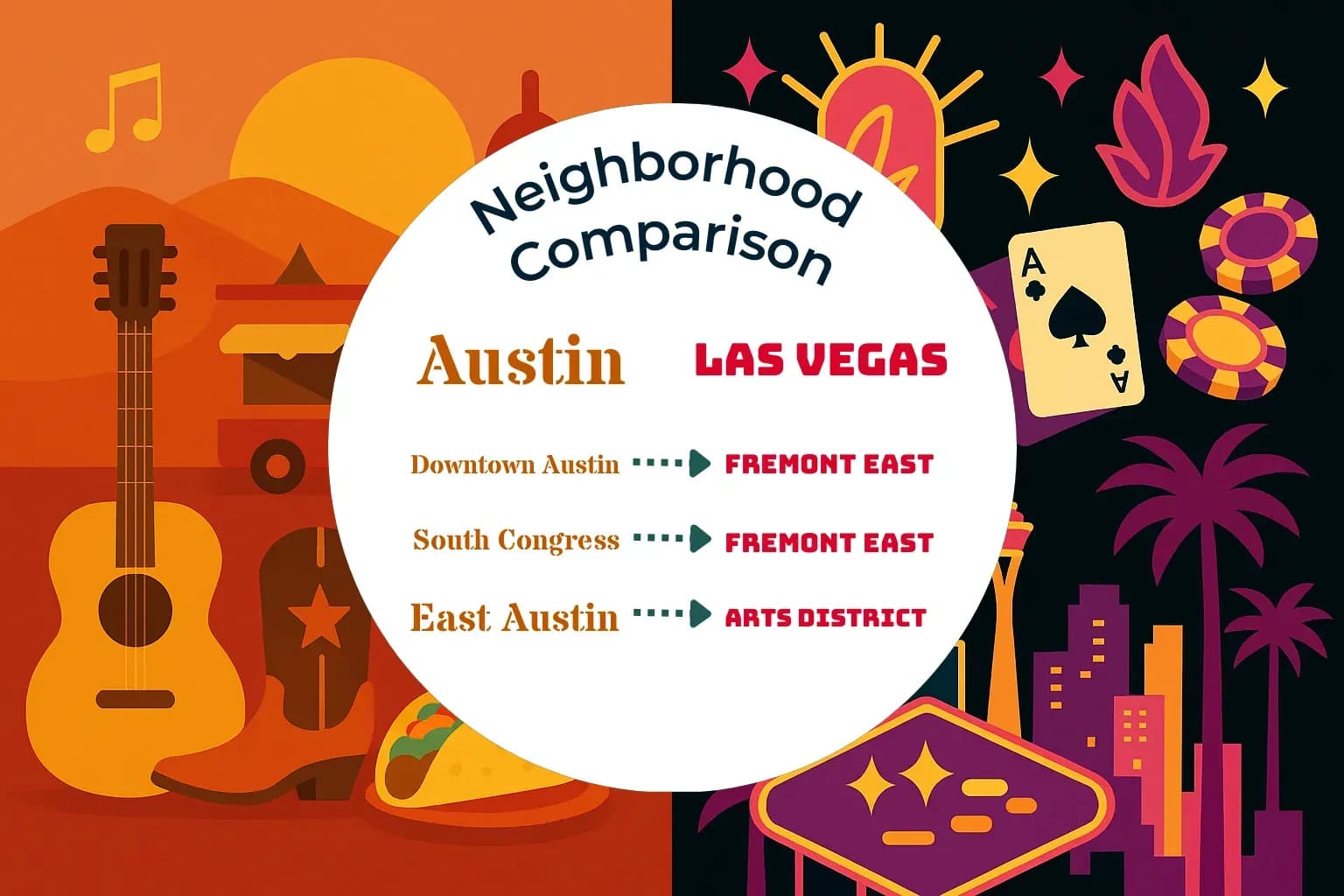 Austin vs Las Vegas Neighborhood Comparison