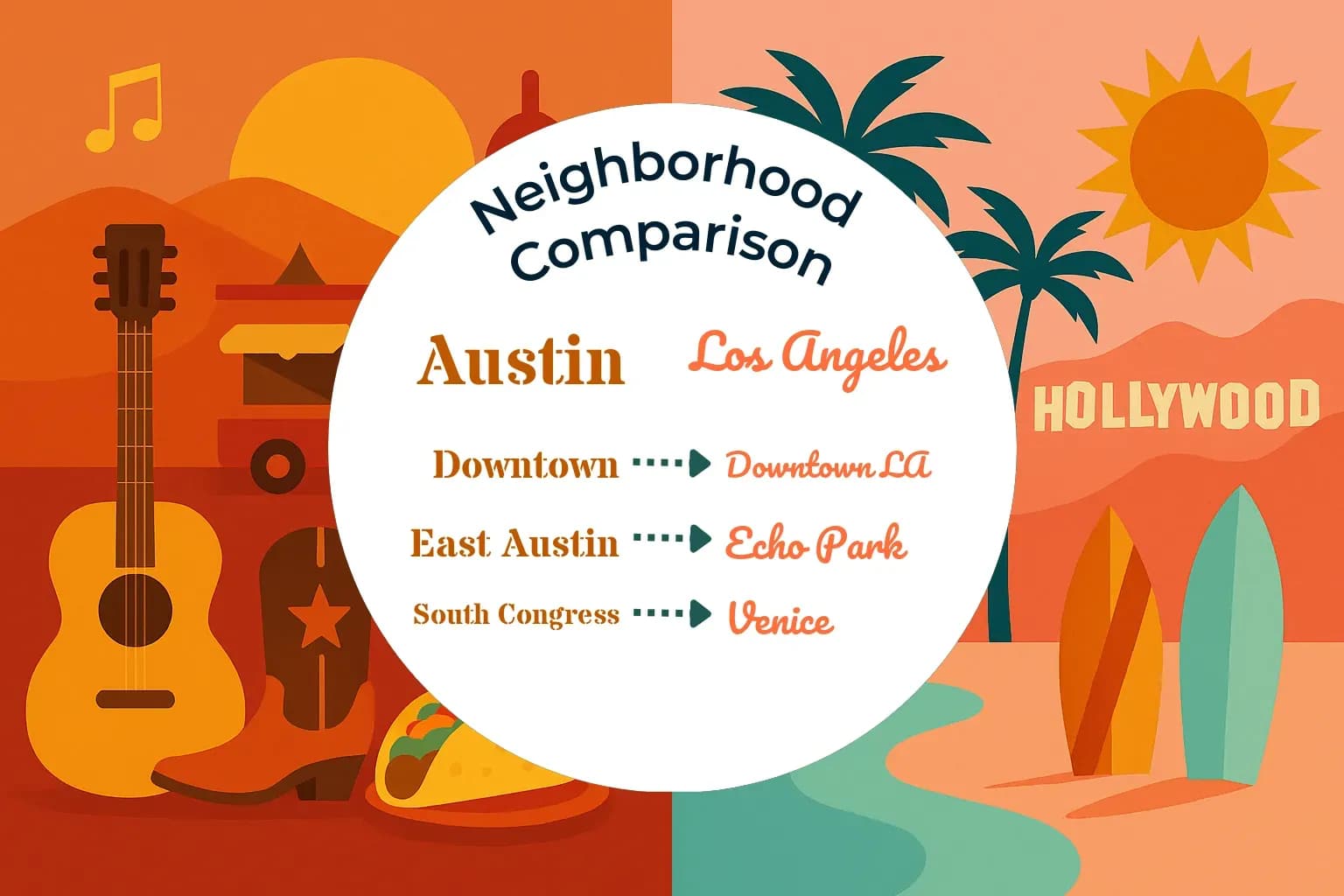 Austin vs Los Angeles Neighborhood Comparison