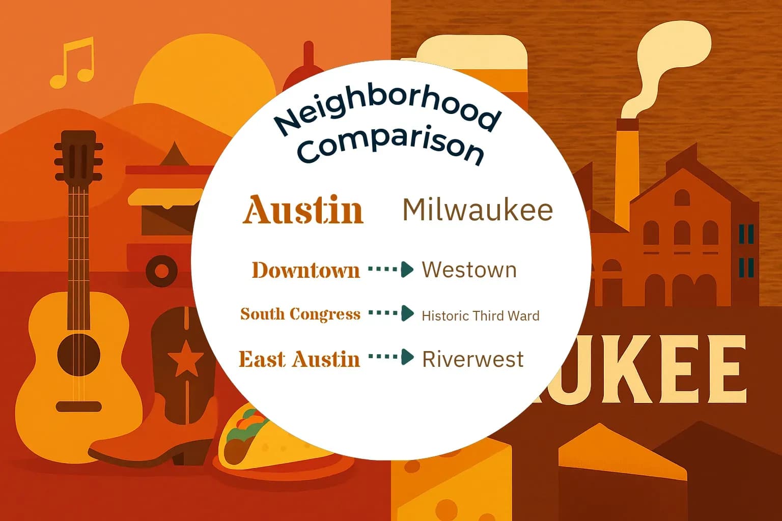 Austin vs Milwaukee Neighborhood Comparison