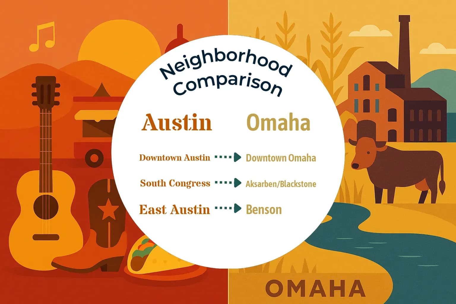 Austin vs Omaha Neighborhood Comparison