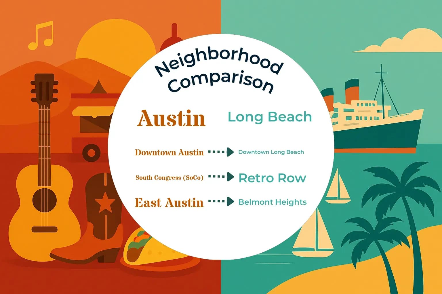 Austin vs Long Beach Neighborhood Comparison