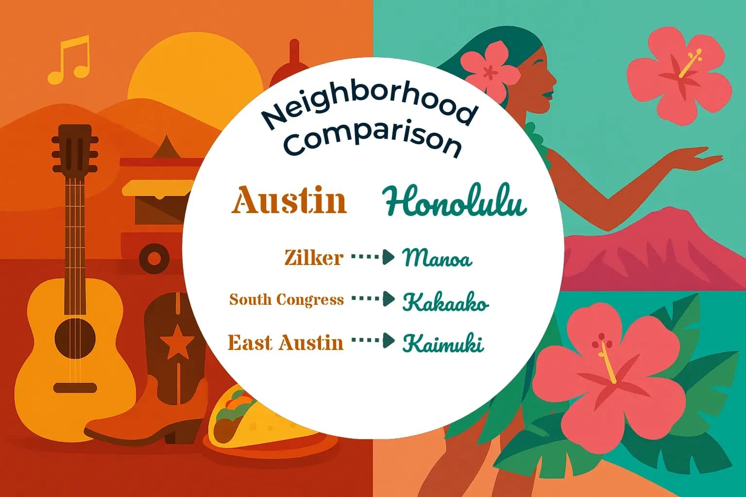 Austin vs Honolulu Neighborhood Comparison