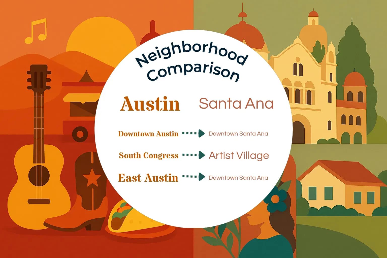 Austin vs Santa Ana Neighborhood Comparison