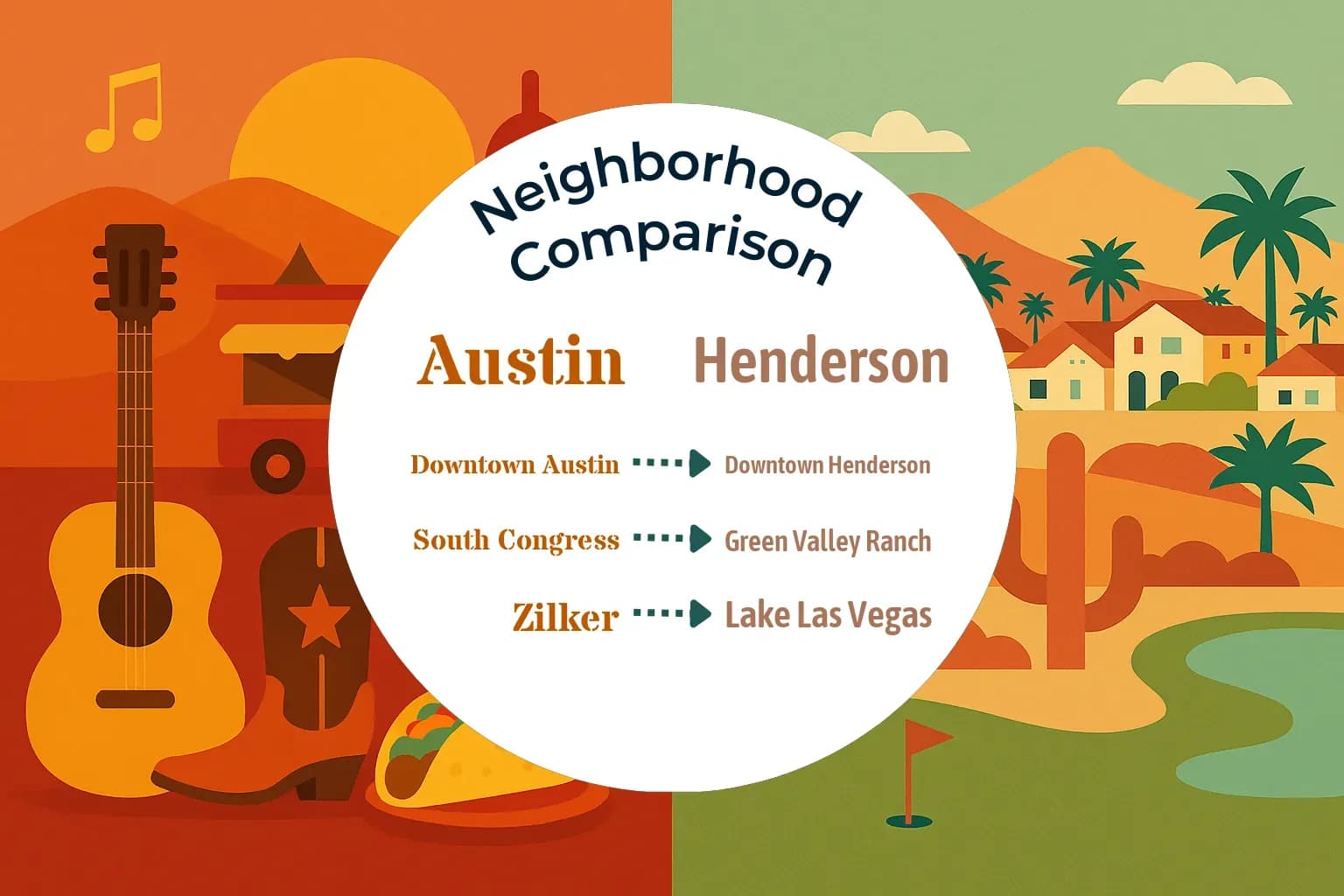 Austin vs Henderson Neighborhood Comparison