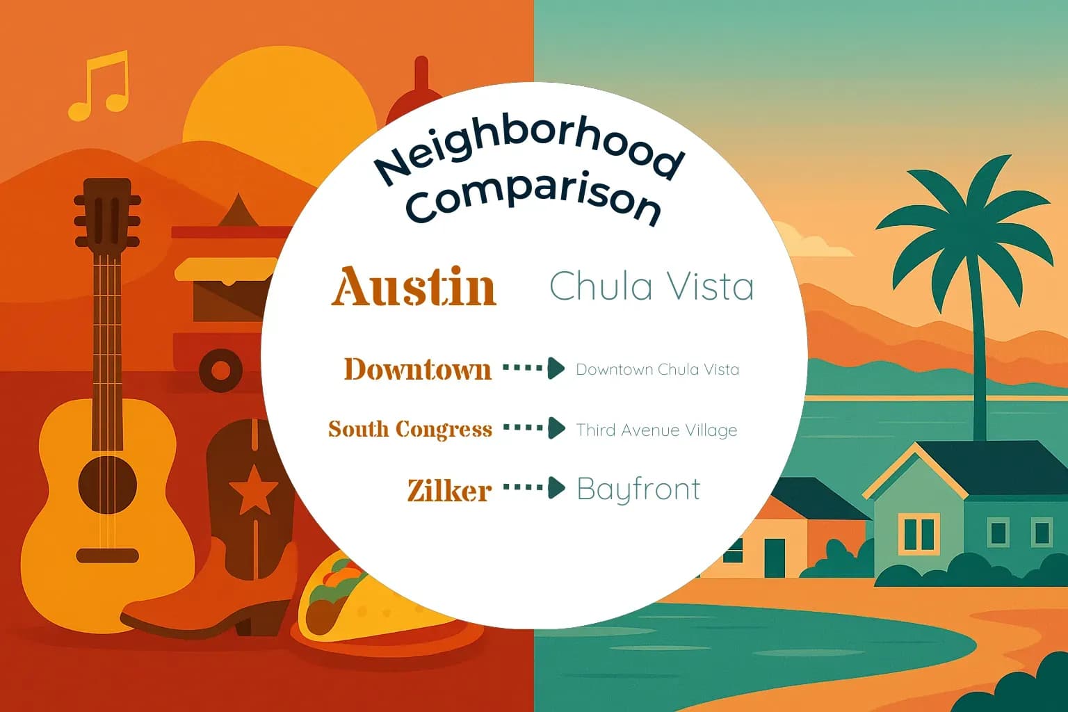 Austin vs Chula Vista Neighborhood Comparison