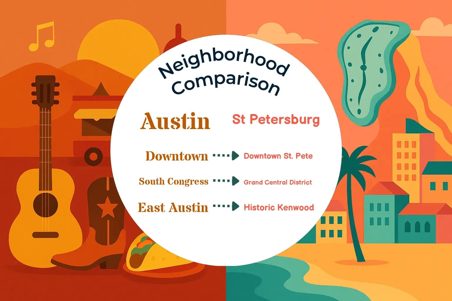 Austin vs St. Petersburg Neighborhood Comparison